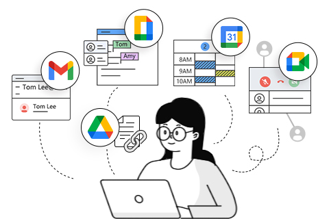 Google Workspace は、ライセンスを購入するだけでオフィスのニーズをすべて満たすことができるクラウド上のオフィスシステムです。